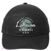 Lahaina Maui Hawaii Surfing Retro 7-Panel Snapback Hat