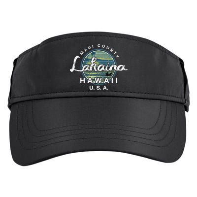 Lahaina Maui Hawaii Surfing Retro Adult Drive Performance Visor