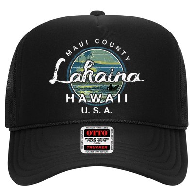 Lahaina Maui Hawaii Surfing Retro Trucker Hat