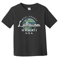 Lahaina Maui Hawaii Surfing Retro Toddler T-Shirt