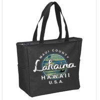 Lahaina Maui Hawaii Surfing Retro Zip Tote Bag