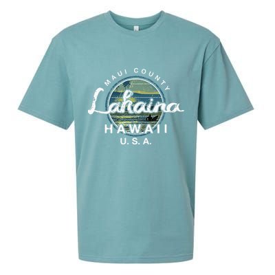 Lahaina Maui Hawaii Surfing Retro Sueded Cloud Jersey T-Shirt