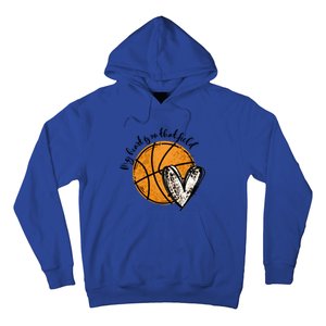 Leopard My Heart Is On That Field Basketball Game Day Vibes Great Gift Hoodie