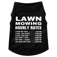 Lawn Mowing Hourly Rates Price List Funny Mow Doggie Tank