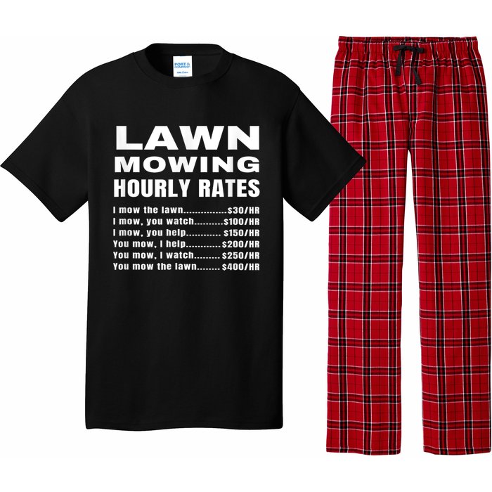 Lawn Mowing Hourly Rates Price List Funny Mow Pajama Set