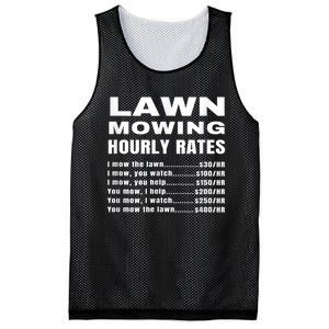 Lawn Mowing Hourly Rates Price List Funny Mow Mesh Reversible Basketball Jersey Tank