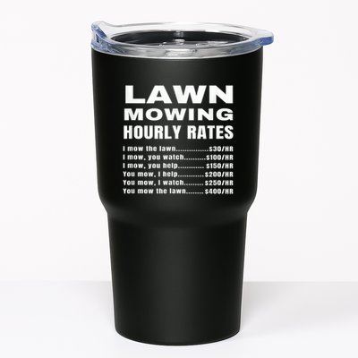 Lawn Mowing Hourly Rates Price List Funny Mow Tumbler