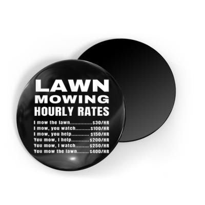 Lawn Mowing Hourly Rates Price List Funny Mow Magnet