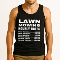 Lawn Mowing Hourly Rates Price List Funny Mow Tank Top