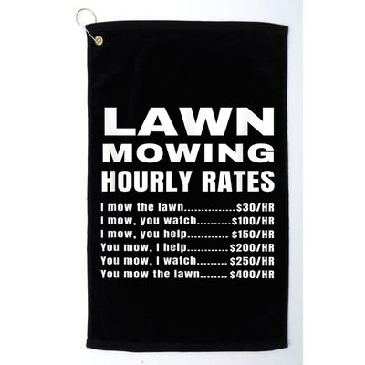 Lawn Mowing Hourly Rates Price List Funny Mow Golf Towel