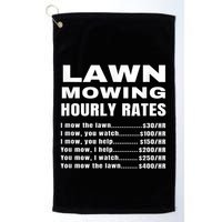 Lawn Mowing Hourly Rates Price List Funny Mow Golf Towel