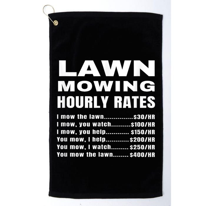Lawn Mowing Hourly Rates Price List Funny Mow Golf Towel