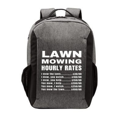 Lawn Mowing Hourly Rates Price List Funny Mow Vector Backpack