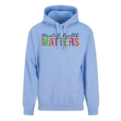 Leopard Mental Health Matters Human Brain Illness Awareness Unisex Surf Hoodie