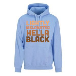 Lightly Melanated Hella Black Melanin African Pride Gift Cool Gift Unisex Surf Hoodie