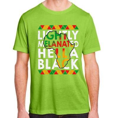 Lightly Melanated Hella Black History Adult ChromaSoft Performance T-Shirt