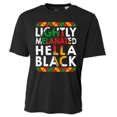 Lightly Melanated Hella Black History Cooling Performance Crew T-Shirt