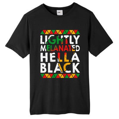 Lightly Melanated Hella Black History Tall Fusion ChromaSoft Performance T-Shirt