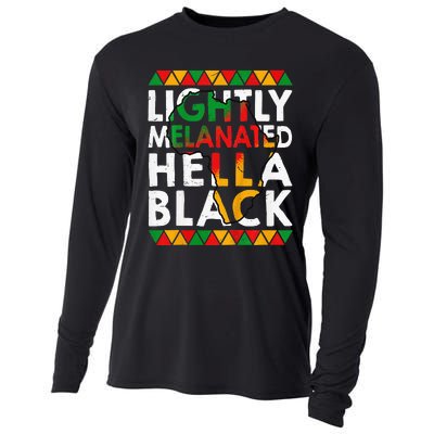 Lightly Melanated Hella Black History Cooling Performance Long Sleeve Crew