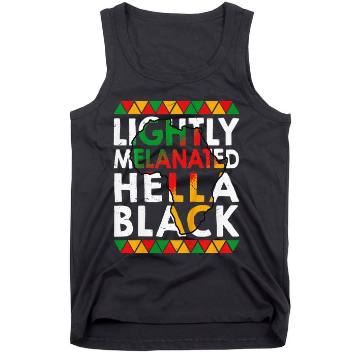 Lightly Melanated Hella Black History Tank Top