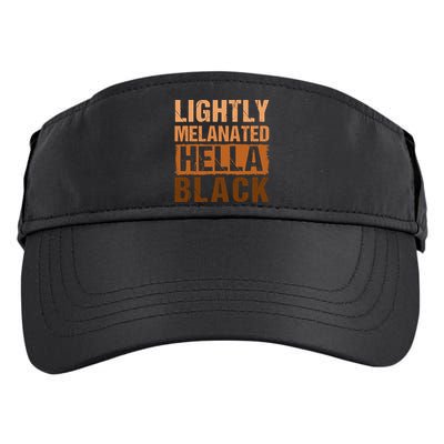 Lightly Melanated Hella Black Gifts Black History Month Adult Drive Performance Visor