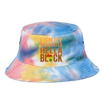 Lightly Melanated Hella Black History Melanin African Pride Tie Dye Newport Bucket Hat