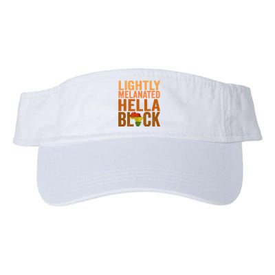 Lightly Melanated Hella Black History Melanin African Pride Valucap Bio-Washed Visor