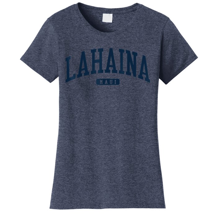 Lahaina Maui HI College University Style Navy Women's T-Shirt