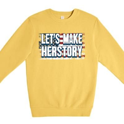 Lets Make Herstory Feminist Premium Crewneck Sweatshirt