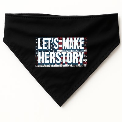 Lets Make Herstory Feminist USA-Made Doggie Bandana