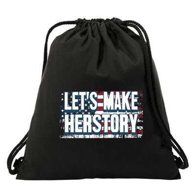 Lets Make Herstory Feminist Drawstring Bag