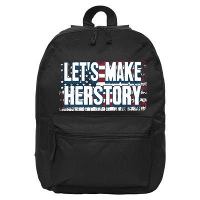 Lets Make Herstory Feminist 16 in Basic Backpack