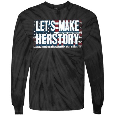 Lets Make Herstory Feminist Tie-Dye Long Sleeve Shirt