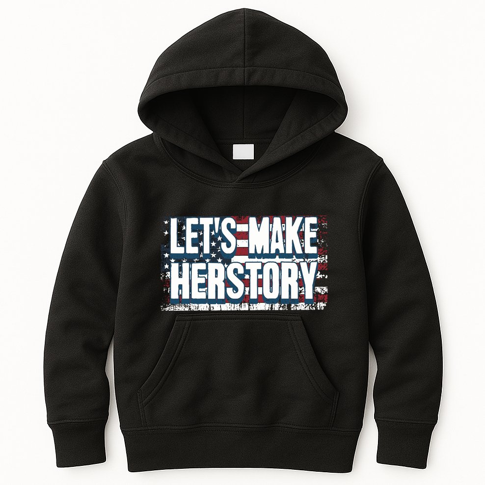 Lets Make Herstory Feminist Kids Hoodie