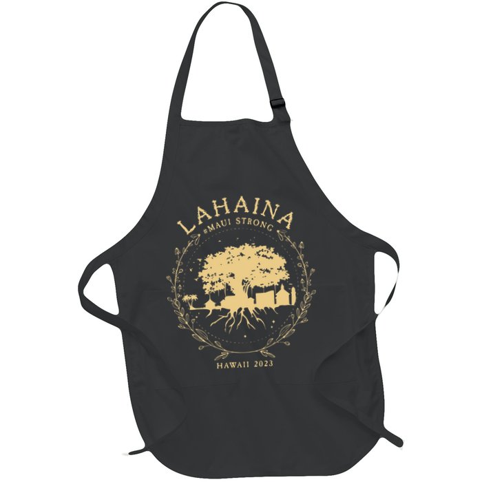 Lahaina Maui Hawaii Strong Golden Banyan Tree Shoreline Supportive Full-Length Apron With Pockets