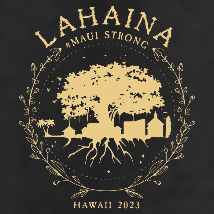 Lahaina Maui Hawaii Strong Golden Banyan Tree Shoreline Supportive Hat