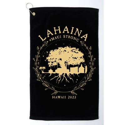 Lahaina Maui Hawaii Strong Golden Banyan Tree Shoreline Supportive Golf Towel