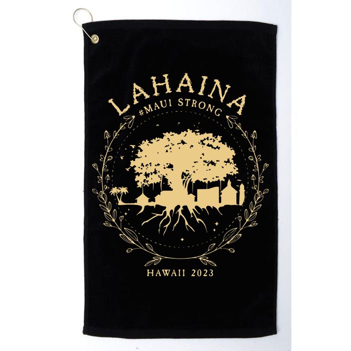 Lahaina Maui Hawaii Strong Golden Banyan Tree Shoreline Supportive Golf Towel