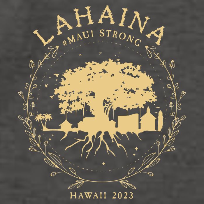 Lahaina Maui Hawaii Strong Golden Banyan Tree Shoreline Supportive Vector Backpack