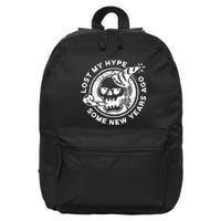 Lost My Hype Some New Years Ago Funny Skeleton NYE 16 in Basic Backpack