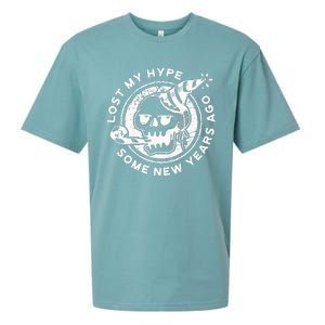 Lost My Hype Some New Years Ago Funny Skeleton NYE Sueded Cloud Jersey T-Shirt