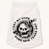 Lost My Hype Some New Years Ago Funny Skeleton NYE Doggie Tank