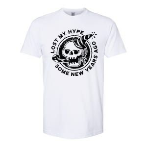 Lost My Hype Some New Years Ago Funny Skeleton NYE Softstyle CVC T-Shirt