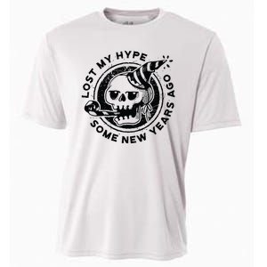 Lost My Hype Some New Years Ago Funny Skeleton NYE Cooling Performance Crew T-Shirt