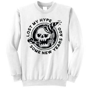 Lost My Hype Some New Years Ago Funny Skeleton NYE Sweatshirt