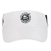 Lost My Hype Some New Years Ago Funny Skeleton NYE Adult Drive Performance Visor