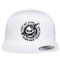 Lost My Hype Some New Years Ago Funny Skeleton NYE Flatbill Hat