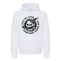 Lost My Hype Some New Years Ago Funny Skeleton NYE Premium Hoodie