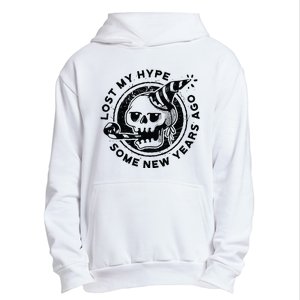 Lost My Hype Some New Years Ago Funny Skeleton NYE Urban Pullover Hoodie