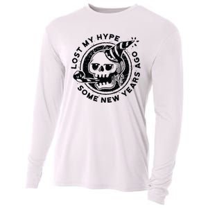 Lost My Hype Some New Years Ago Funny Skeleton NYE Cooling Performance Long Sleeve Crew